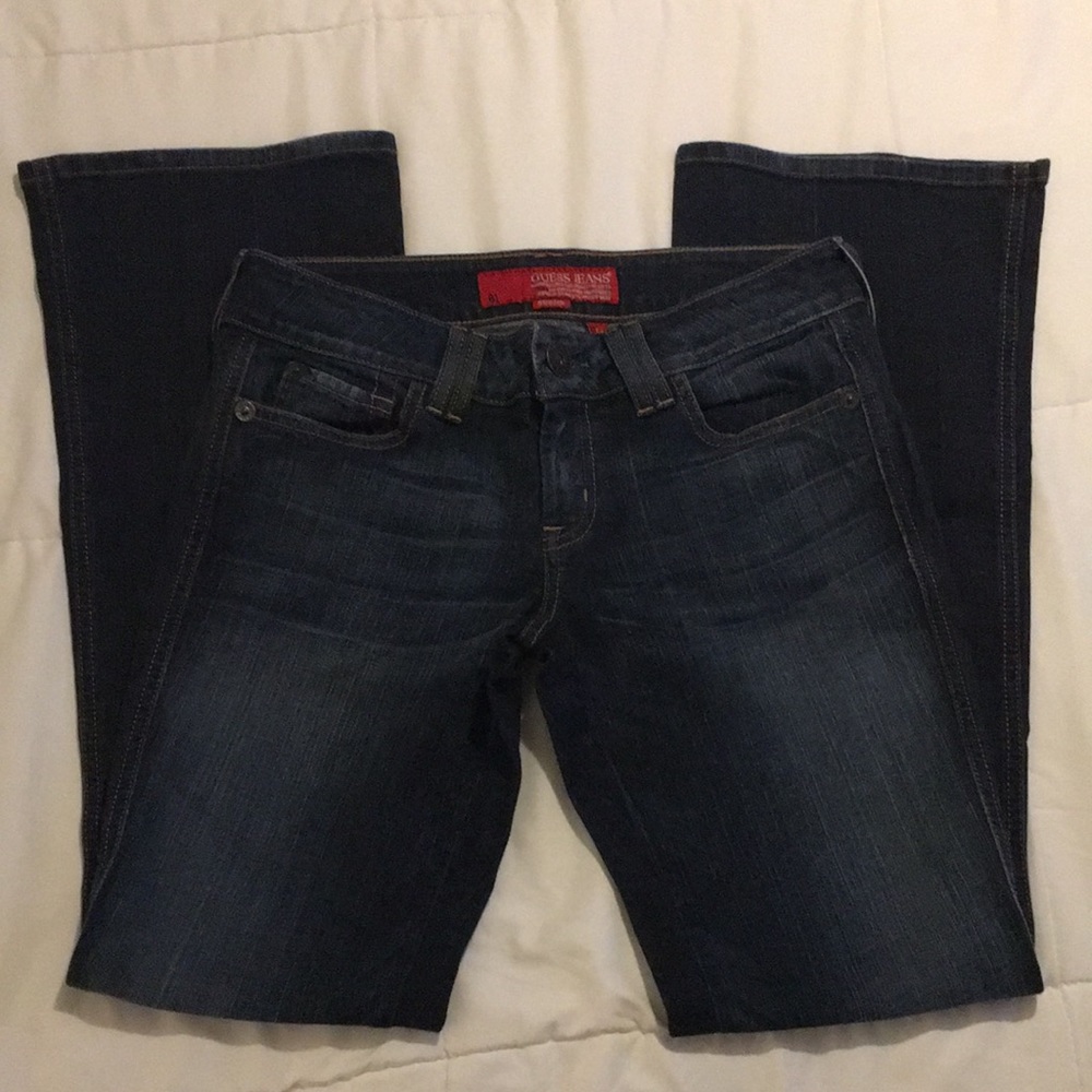 Guess Jeans Sweetheart: Flare Stretch, Dark Blue. Excellent condition